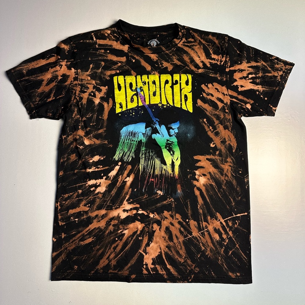 Jimi Hendrix Bleach Dye Custom